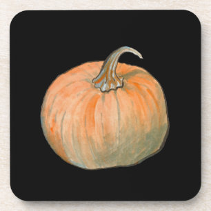 Dessous-de-verre Citrouille aquarelle