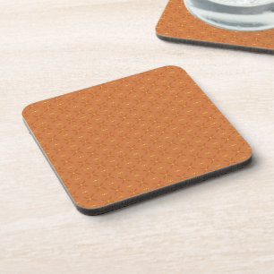 Dessous-de-verre Citrouille Orange Jaune Rubans à boire