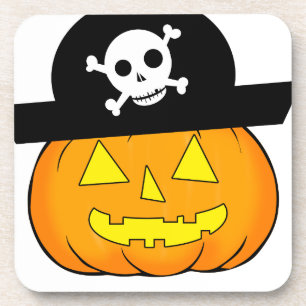 Dessous-de-verre citrouille pirate