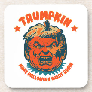 Dessous-de-verre citrouille trump rend halloween à nouveau génial d