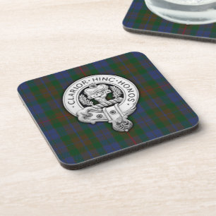 Dessous-de-verre Clan Buchanan Crest & Hunter Tartan