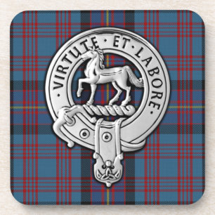Dessous-de-verre Clan Cochrane Crest & Azure Tartan