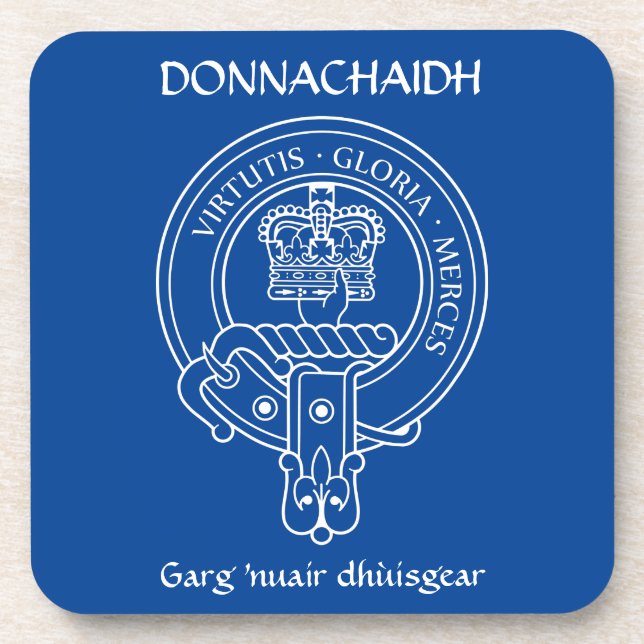 Dessous-de-verre Clan Donnachaidh (Robertson) Crest & War Cry (Devant)