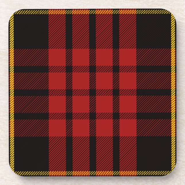 Dessous-de-verre Clan écossais MacQueen Tartan Plaid (Devant)
