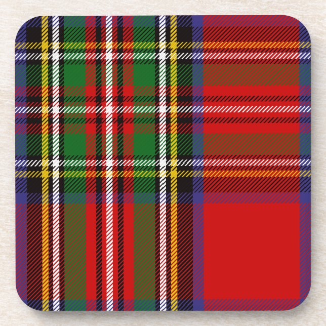 Dessous-de-verre Clan écossais Stewart Tartan Plaid (Devant)