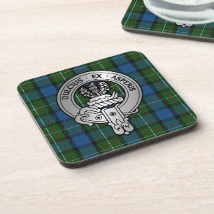 Dessous-de-verre Clan Ferguson Crest & Atholl Tartan
