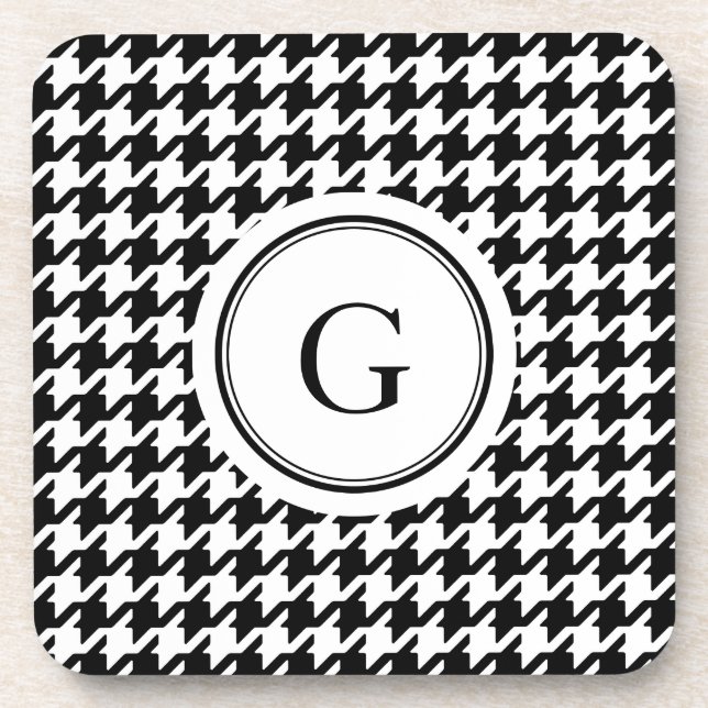 Dessous-de-verre Classe White Houndstooth (Devant)