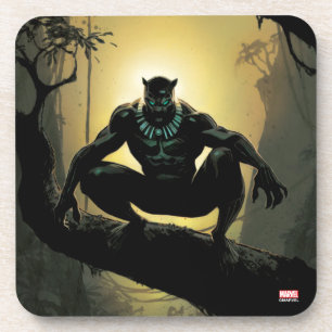 Dessous-de-verre Classique Avengers   Panthère noire dans l'arbre