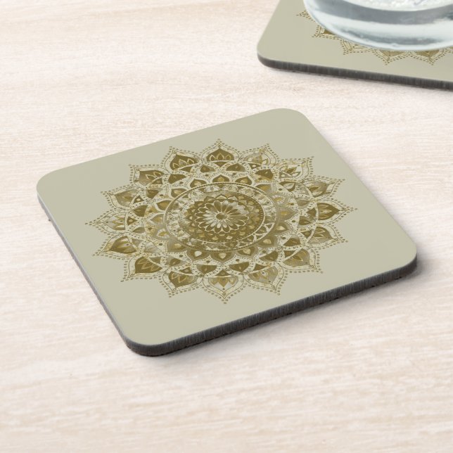 Dessous-de-verre Classique Mandala Inde Style 4 (Côté gauche)