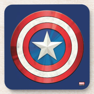 Dessous-de-verre Classiques Avengers Bouclier brossé de Captain A