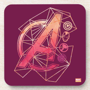 Dessous-de-verre Classiques Avengers   Icônes géométriques Avengers
