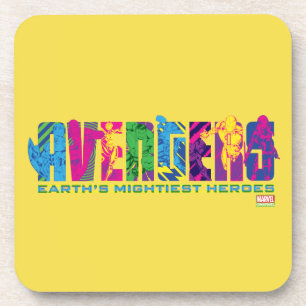 Dessous-de-verre Classiques Avengers Logo de personnage des Aveng