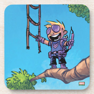 Dessous-de-verre Classiques Avengers Mini Hawkeye dans l'arbre