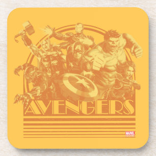 Dessous-de-verre Classiques des Avengers   Graphique Rétro des Aven
