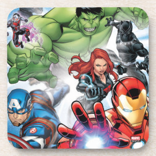 Dessous-de-verre Classiques des Avengers Les Avengers s'unissent