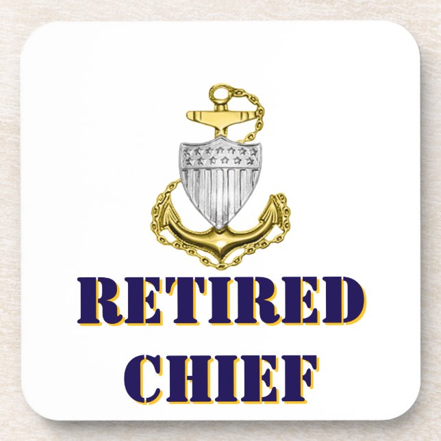 Dessous-de-verre Coast Guard Chief Retired (Devant)