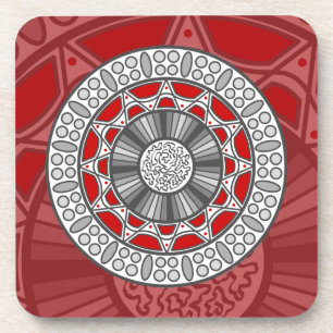 Dessous-de-verre Coaster Carré Aztec Rencontre Alien