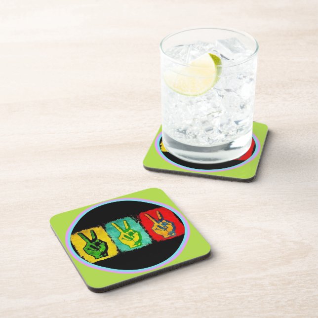 Dessous-de-verre Coaster de boissons de la paix (Côté Droit)