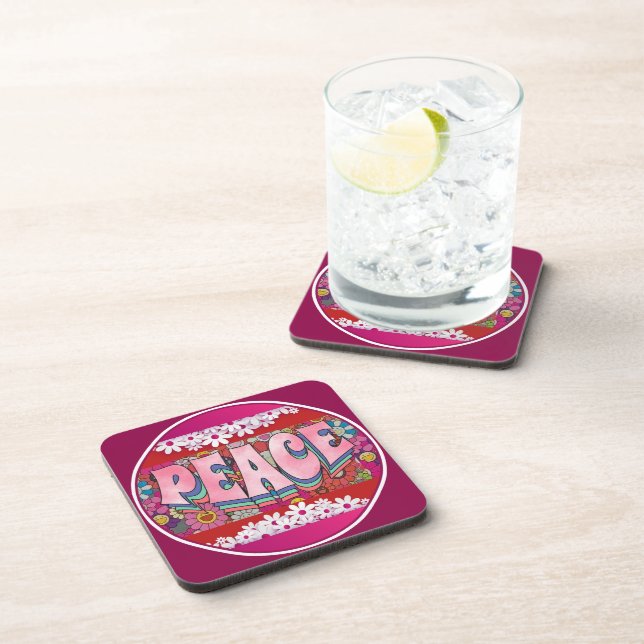 Dessous-de-verre Coaster de boissons de la paix (Côté Droit)