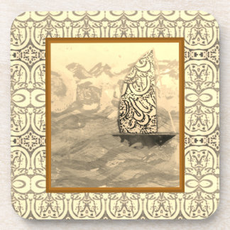 Dessous-de-verre Coaster - Sepia Sail