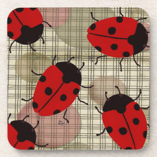 DESSOUS-DE-VERRE COCCINELLE