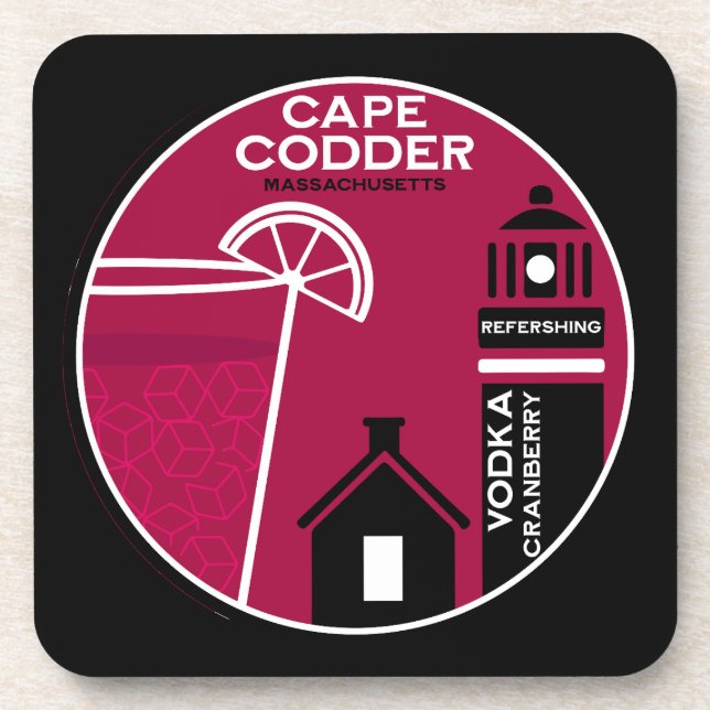 Dessous-de-verre Cocktail Cape Codder (Devant)