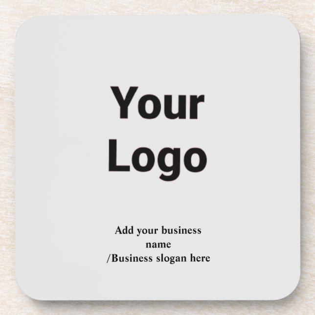 Dessous-de-verre Code QR personnalisé simple ajouter votre nom logo (Devant)