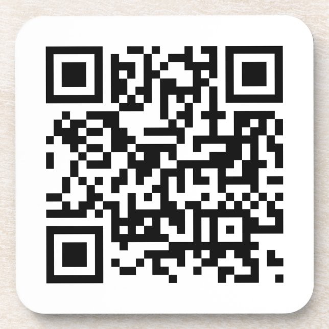 Dessous-de-verre Code QR professionnel personnalisé Modèle simple m (Devant)