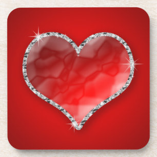 Dessous-de-verre Coeur cristal