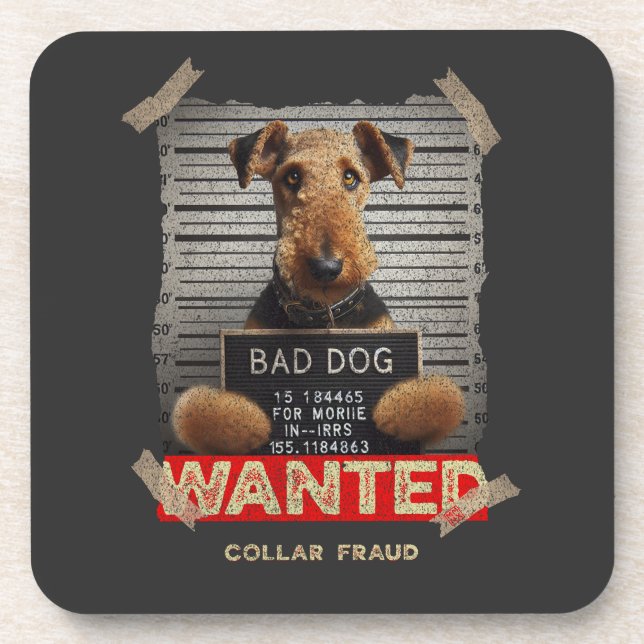 Dessous-de-verre Collar Fraudster: The Airedale Terrier (Devant)