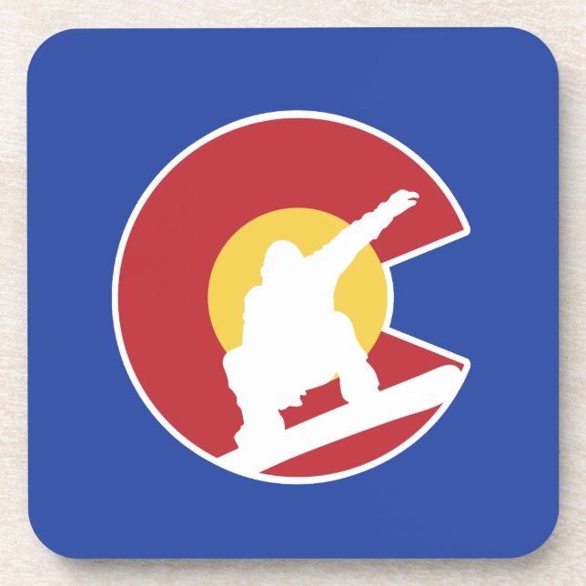 Dessous-de-verre Colorado Snowboard (Devant)