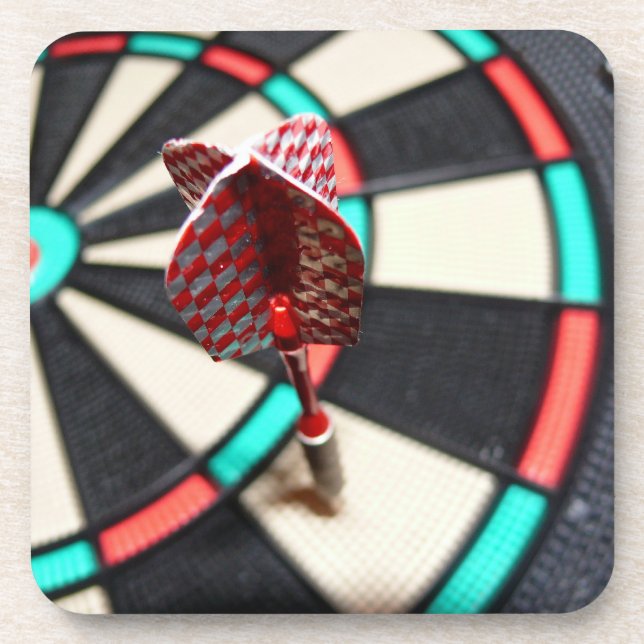 Dessous de verre colorés en Dartboard (Devant)