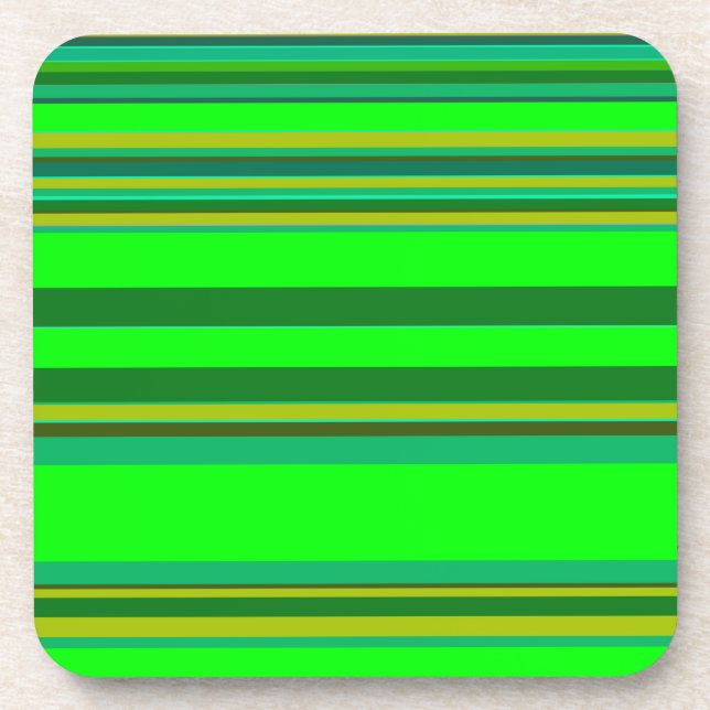 Dessous-de-verre Concepteur de patchs de bande couleur verte (Devant)
