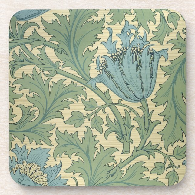 Dessous-de-verre Conception de "anémone" (textile) (Devant)