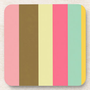 Dessous-de-verre Conception de la palette de couleurs à bande estiv