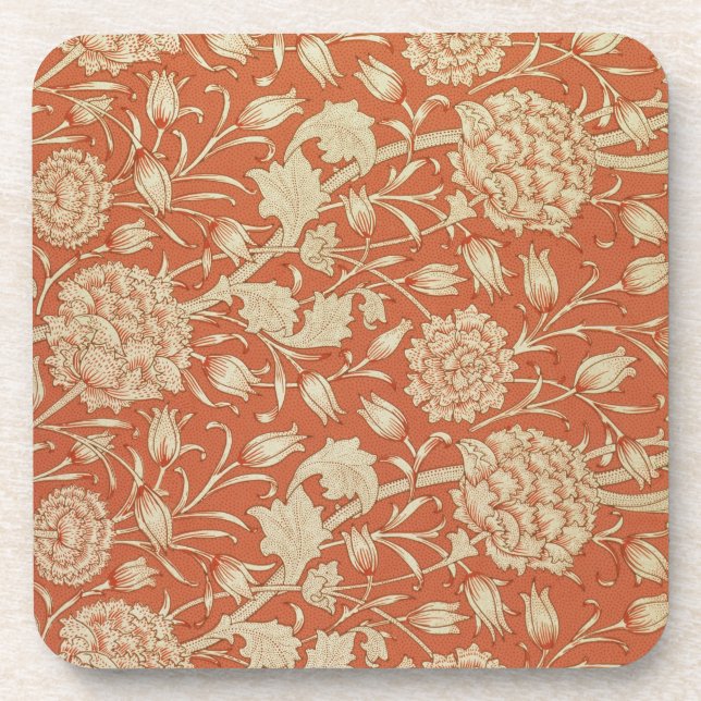Dessous-de-verre Conception de papier peint de tulipe, 1875 (Devant)