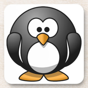 Dessous-de-verre Conception de pingouins ronds mignons