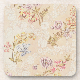 Dessous-de-verre Conception florale avec des pivoines, des lis et