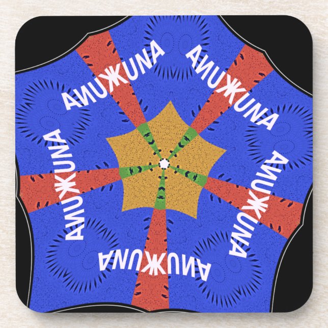 Dessous-de-verre Conception Tribale Africaine : Hakuna Matata (Devant)