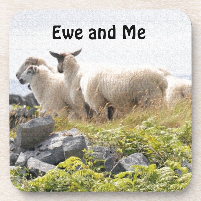 Dessous-de-verre Conceptions originales - Moutons dans un champ (Devant)