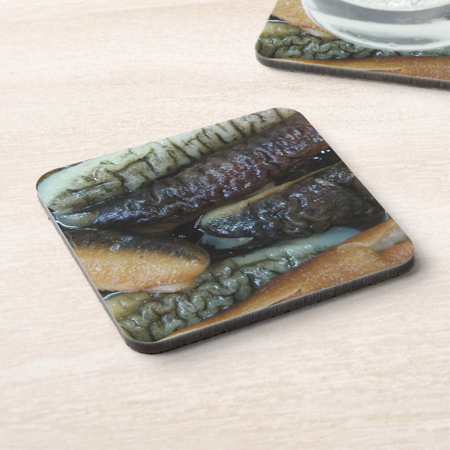 Dessous-de-verre Concombre de mer ... Nourriture du marché du Yaowa (Côté gauche)