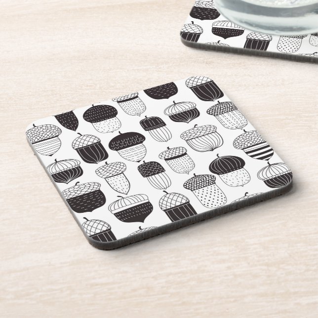 Dessous-de-verre Conflit de Doodle motif d'automne (Côté gauche)