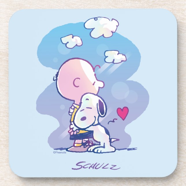 Dessous-de-verre Confort et sécurité | Charlie & Snoopy Hug (Devant)