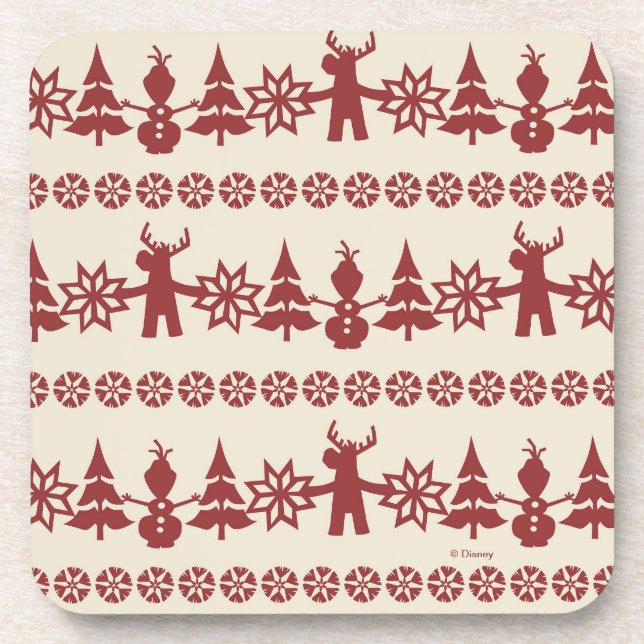 Dessous-de-verre Congelé | Motif des voeux d'hiver (Devant)