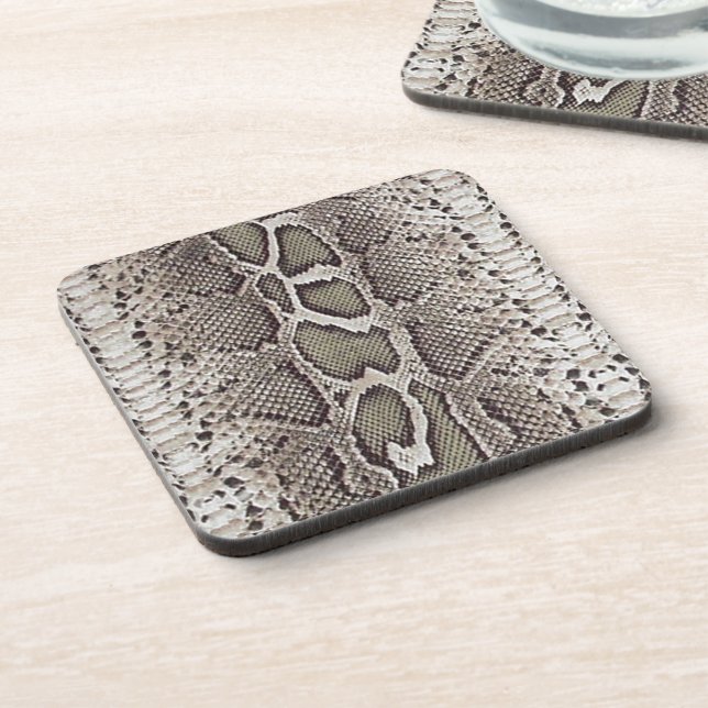 Dessous-de-verre Constrictor Faux Boa Snakeskin (Côté gauche)