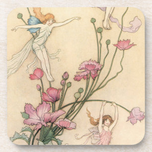 Dessous-de-verre Contes de fées vintage, Trois esprits remplis de j