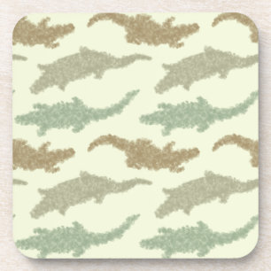 Dessous-de-verre Cool Camo Alligators - motif sans soudure.