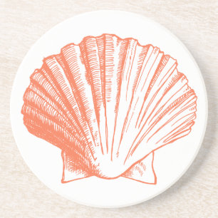 Dessous de verre Coral Seashell