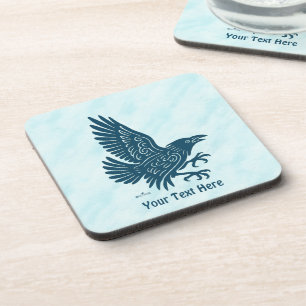 Dessous-de-verre Corbeau bleu dansant