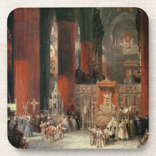 Dessous-de-verre Cortège dans la cathédrale de Séville, 1833 (hu
